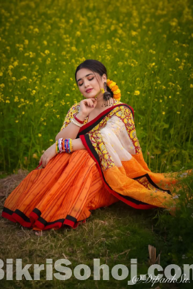 Digital Print Sharee with Blouse